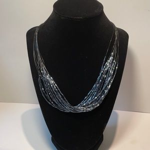 Two Black Beaded Necklaces
